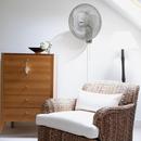 Air King America Inc White 12 in. 3-Blade Wall Mount Oscillating Fan 