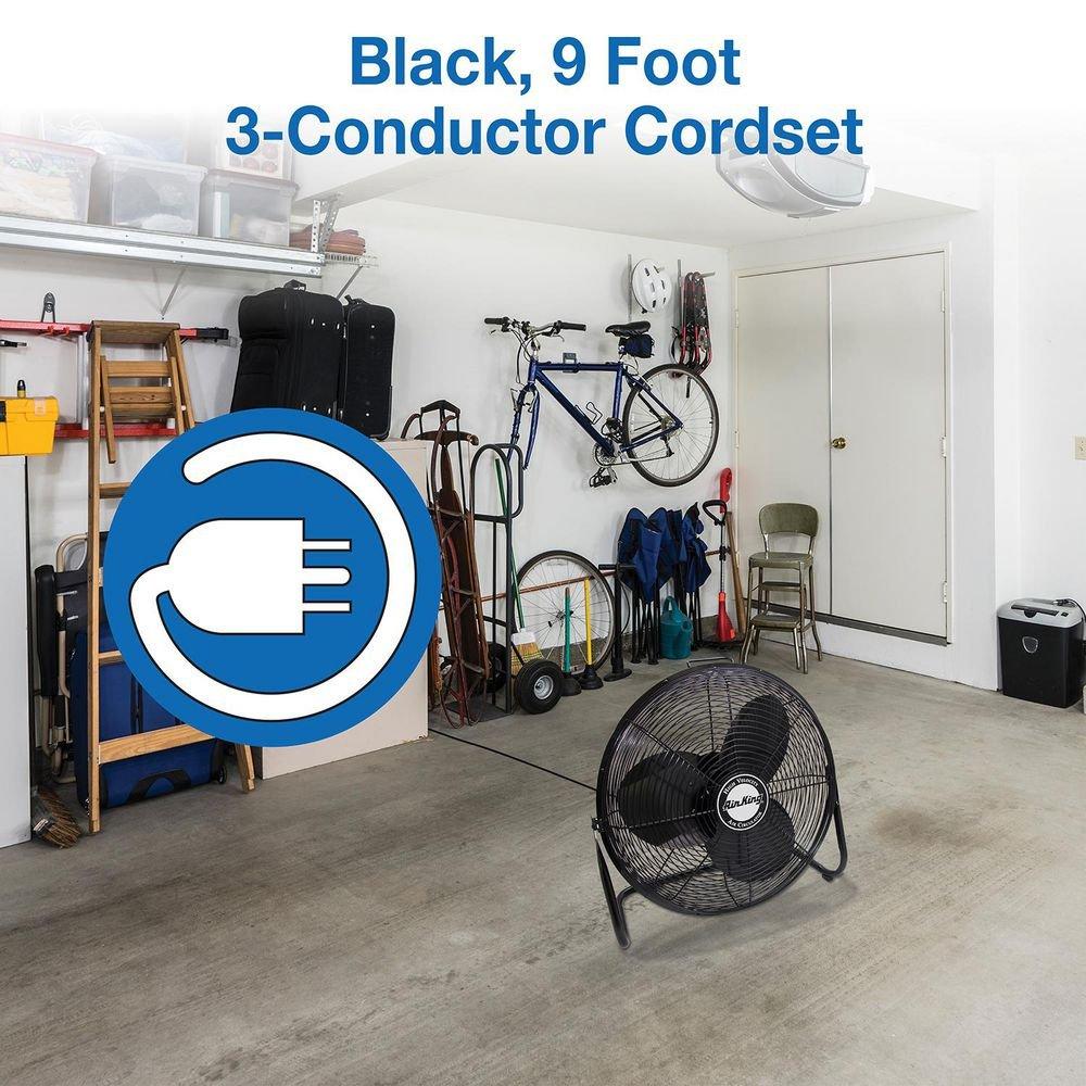 Air King America Inc 3-Blade Pivoting Floor Portable Fan 