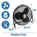 Air King America Inc 3-Blade Pivoting Floor Portable Fan 