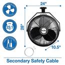 Air King America Inc 3-Blade Ceiling Mount Portable Fan 