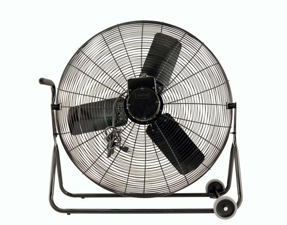 Air King America Inc Black 3-Blade Pivoting Floor Portable Fan 