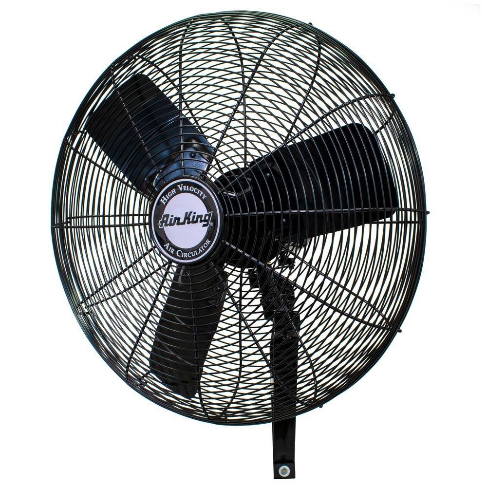 Air King America Inc 3-Blade Oscillating Wall Mount Portable Fan 