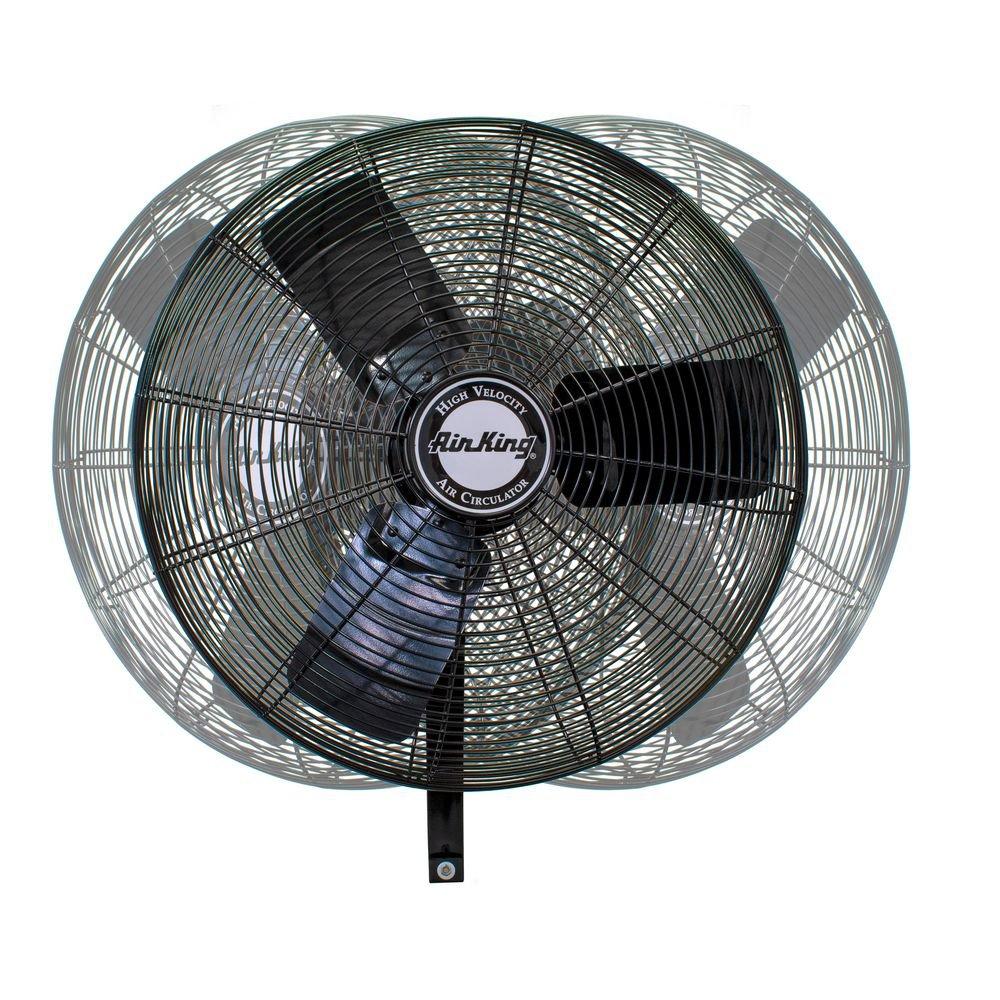 Air King America Inc 3-Blade Oscillating Wall Mount Portable Fan 