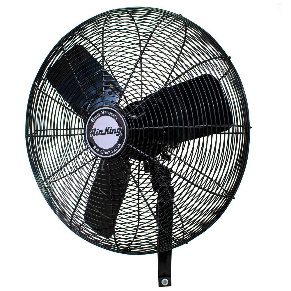 Air King America Inc 3-Blade Oscillating Wall Mount Portable Fan 