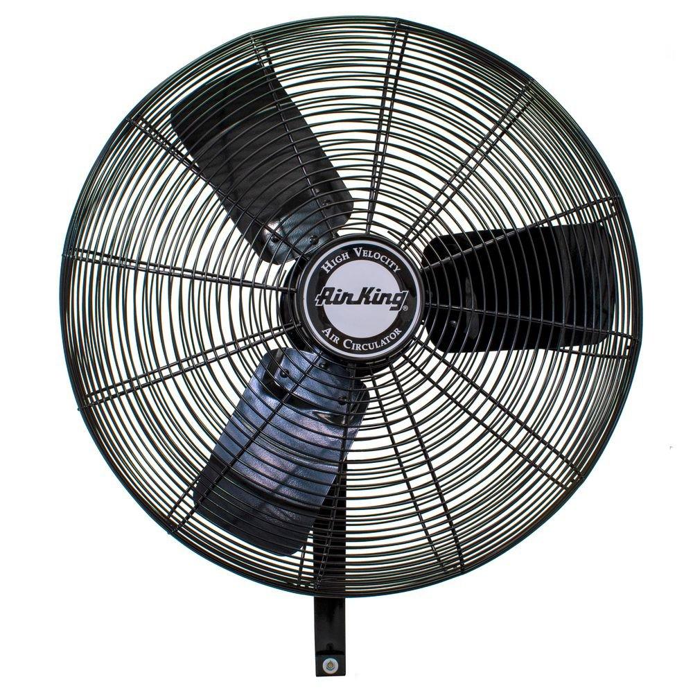 Air King America Inc 3-Blade Oscillating Wall Mount Portable Fan 