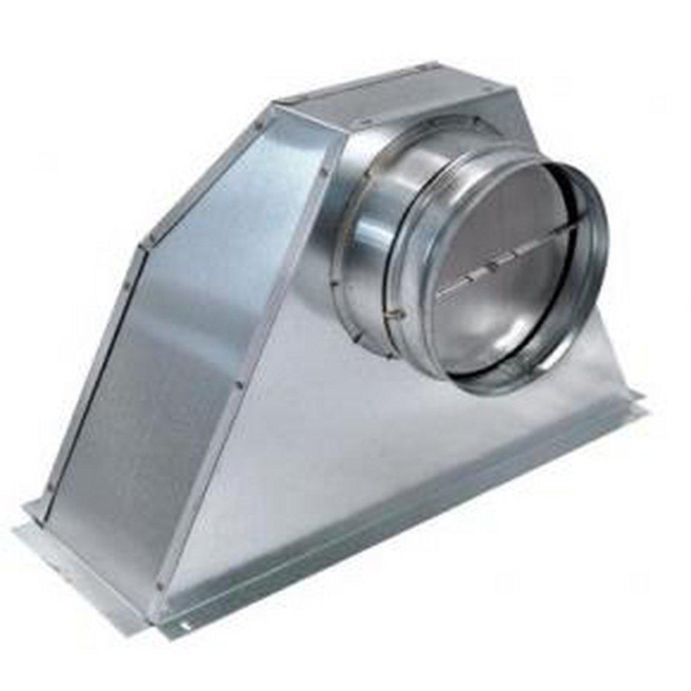 Air King America Inc Horizontal Metal Outlet Adapter with Damper 