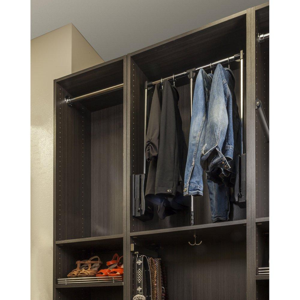 Hardware Resources Chrome Expanding Wardrobe Lift 