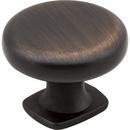 Flat Bottom Cabinet Knob in Brushed Oil Rubbed Bronze