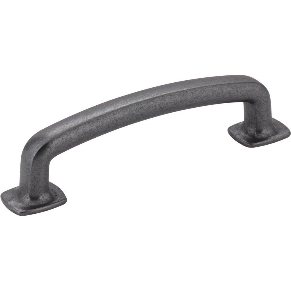Hardware Resources Gun Metal 4-1/2 in. Forged Look Flat Bottom Pull 
