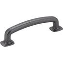 Hardware Resources Gun Metal 4-1/2 in. Forged Look Flat Bottom Pull 