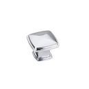 1-1/8 in. Square Cabinet Knob with 1 Screw in Polished Chrome