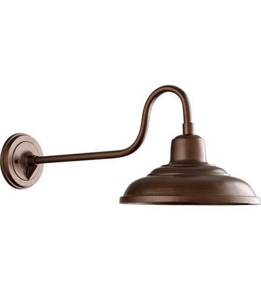 Quorum International Oiled Bronze 1-Light 100W Exterior Wall Sconce 