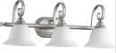 Quorum International Classic Nickel 100W 3-Light Vanity Fixture 