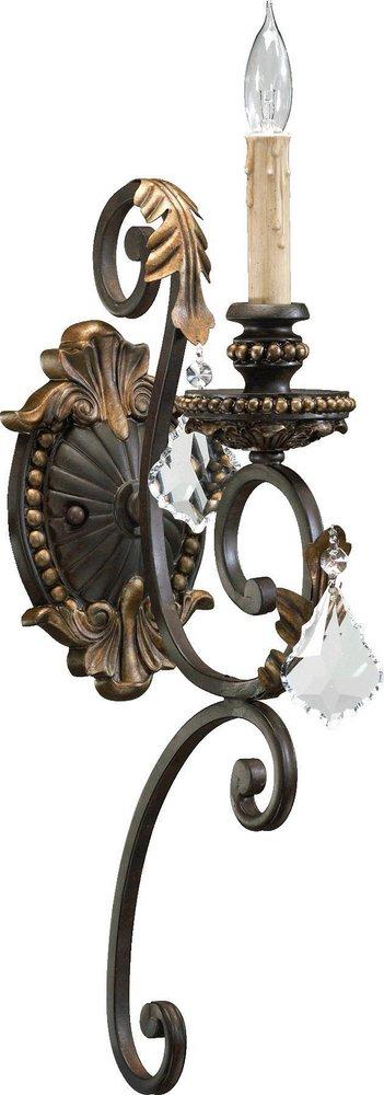 Toasted Sienna/Mystic Silver TOSI 1 60 Watts Candelabra Incandescent SCONCE 