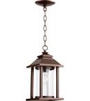 1-Light 60W Outdoor Hanging Lantern in Crusoe Oiled Bronze