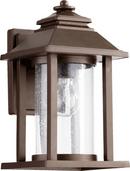 Quorum International Oiled Bronze 7 x 12 in. 60W 1-Light Medium E-26 Incandescent Ambient and Down Lighting Outdoor Wall Sconce 
