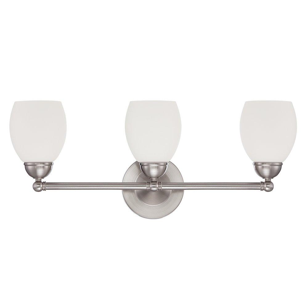 Luminance Bright Satin Nickel 3-Light Vanity Light 