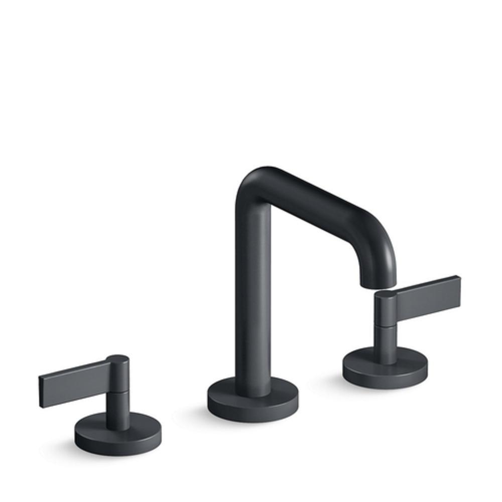 Kallista Gunmetal Two Handle Widespread Bathroom Sink Faucet 