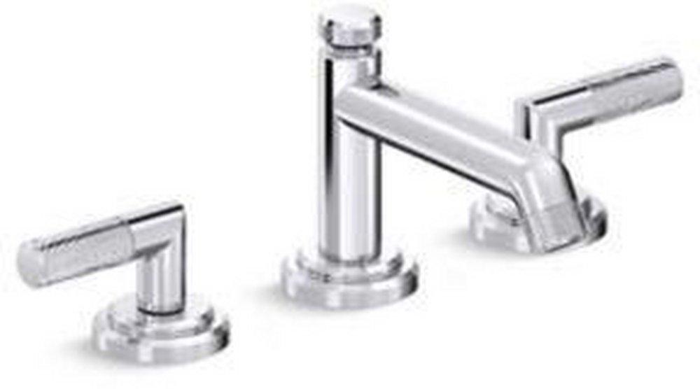 Kallista Chrome Two Handle Widespread Bathroom Sink Faucet 