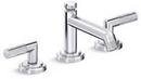 Kallista Chrome Two Handle Widespread Bathroom Sink Faucet 