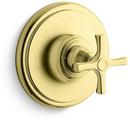 Single Handle Thermostatic Valve Trim in Unlacquered Brass