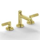 Kallista Unlacquered Brass 1.2 gpm 3-Hole Deckmount Widespread Sink Faucet with Double Lever Handle 