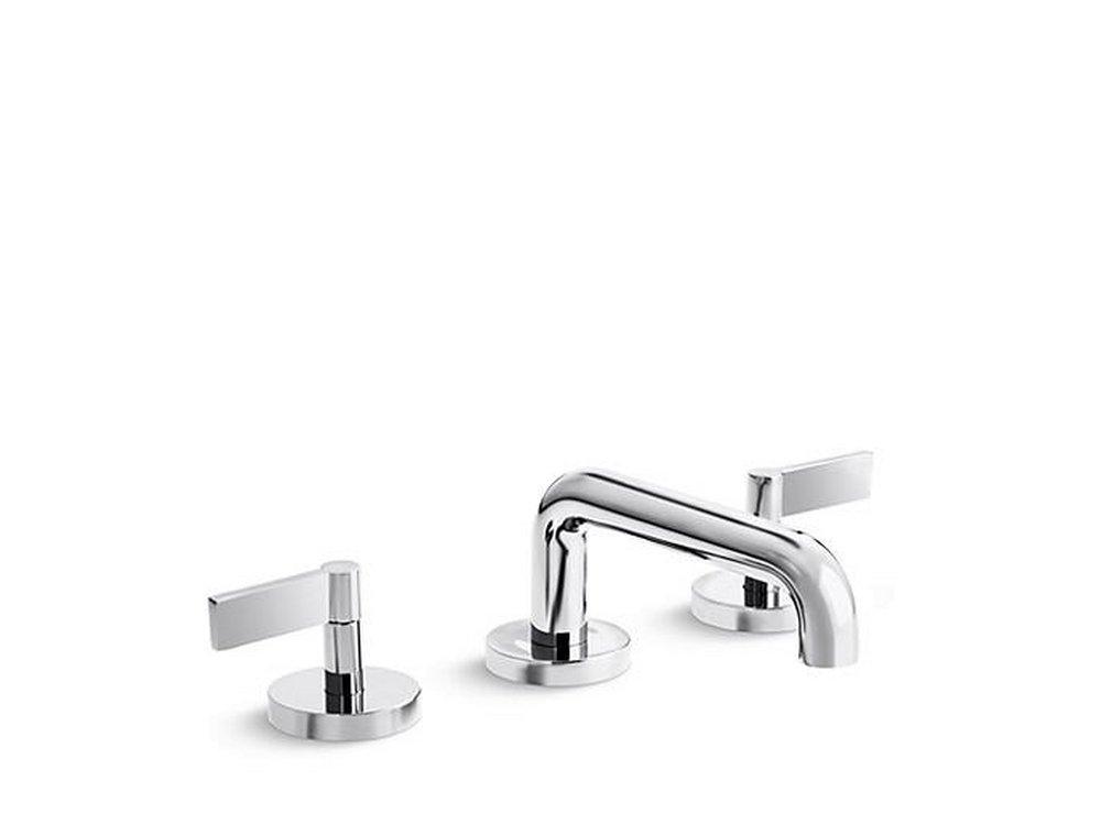 Kallista Polished Chrome Two Handle Widespread Bathroom Sink Faucet 