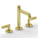 Kallista Unlacquered Brass Two Handle Widespread Bathroom Sink Faucet 