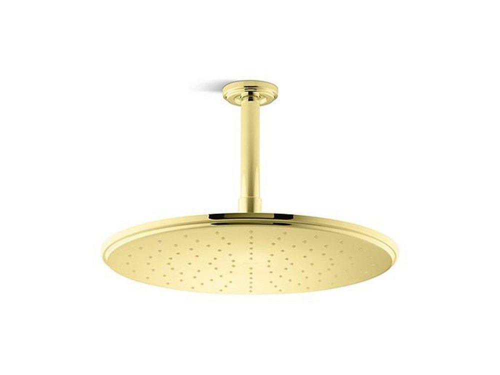 Kallista Unlacquered Brass Single Function Rain Showerhead 