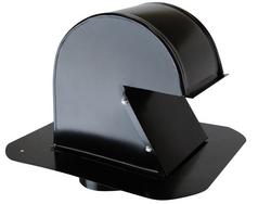 12 x 9 in. Roof Vent Galvalume in Black