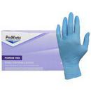 HOSPECO Blue 3 mil Rubber Chemical Resistant and Industrial Disposable Gloves in Blue (Box of 100) 