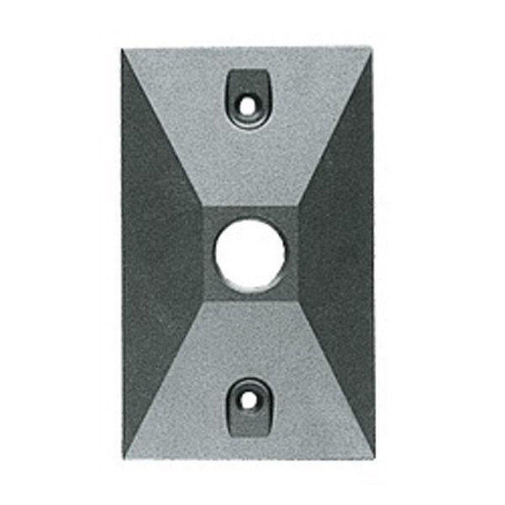 Rab Electric Manufacturing Black 2-7/8 in. 1-Hole Die Cast Aluminum Rectangle Cover 