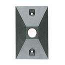 2-7/8 in. 1-Hole Die Cast Aluminum Rectangle Cover in Black