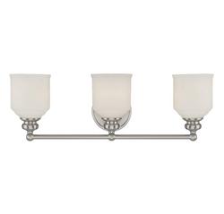 3-Light Bath Light in Satin Nickel