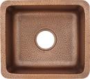Thompson Antique Copper 17 x 15 in. Drop-in and Undermount Copper Bar Sink 