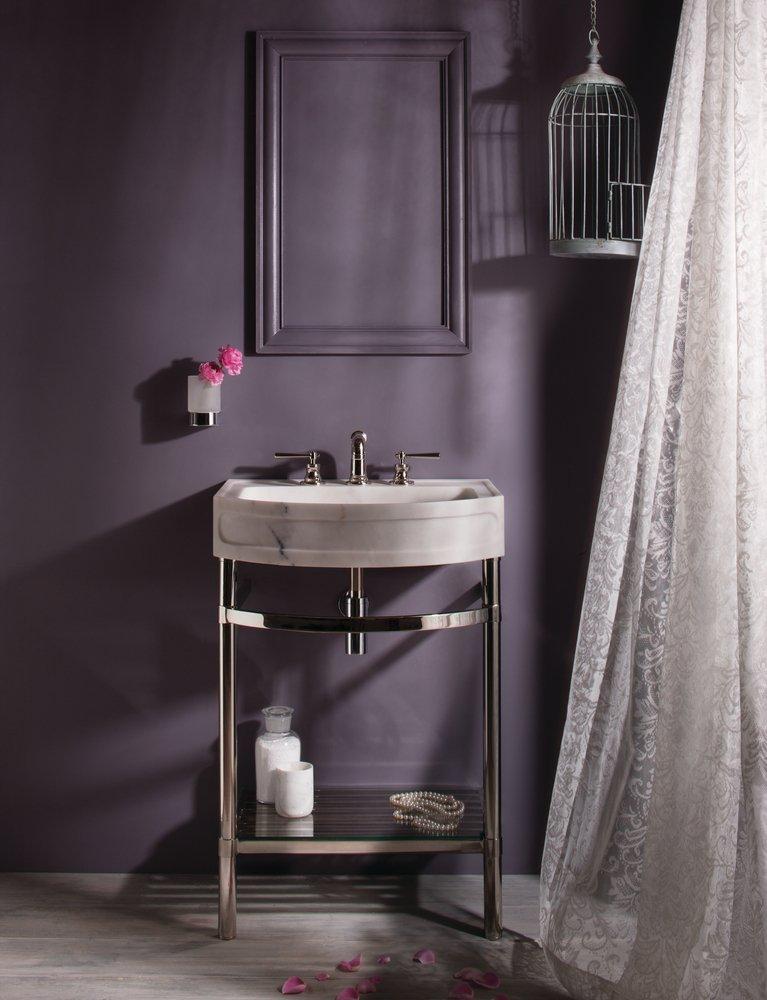 Stone Forest Polished Nickel Console Leg 