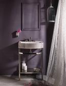 Stone Forest Polished Nickel Console Leg 