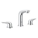 Two Handle Widespread Bathroom Sink Faucet in StarLight Polished Chrome