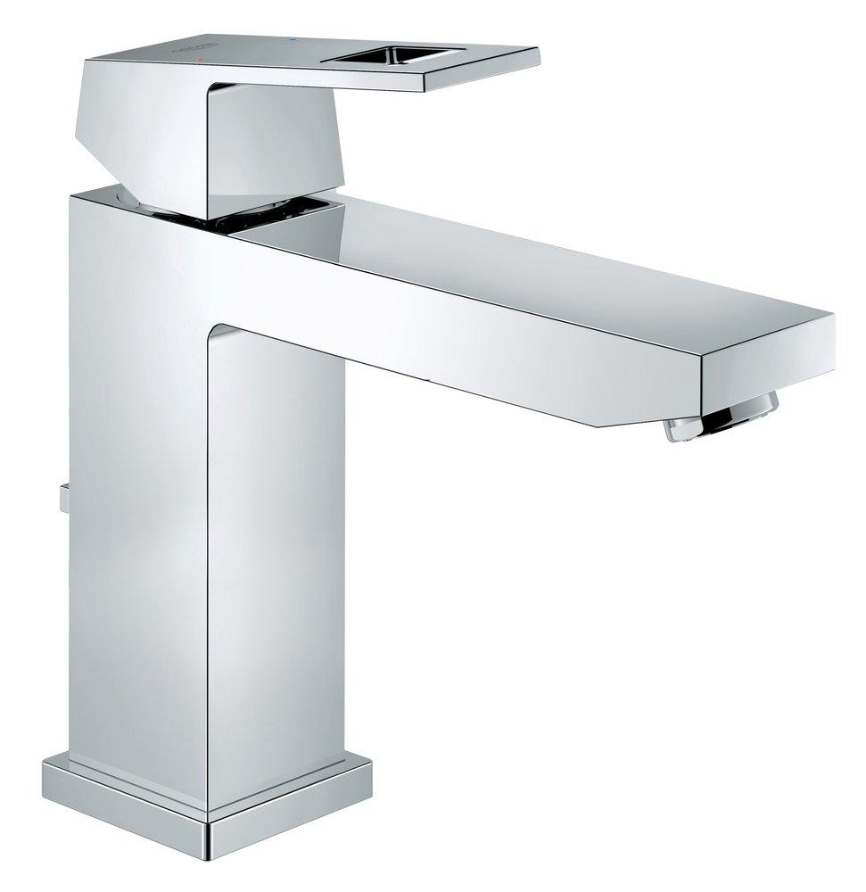 GROHE StarLight&reg; Polished Chrome Single Handle Monoblock Bathroom Sink Faucet 