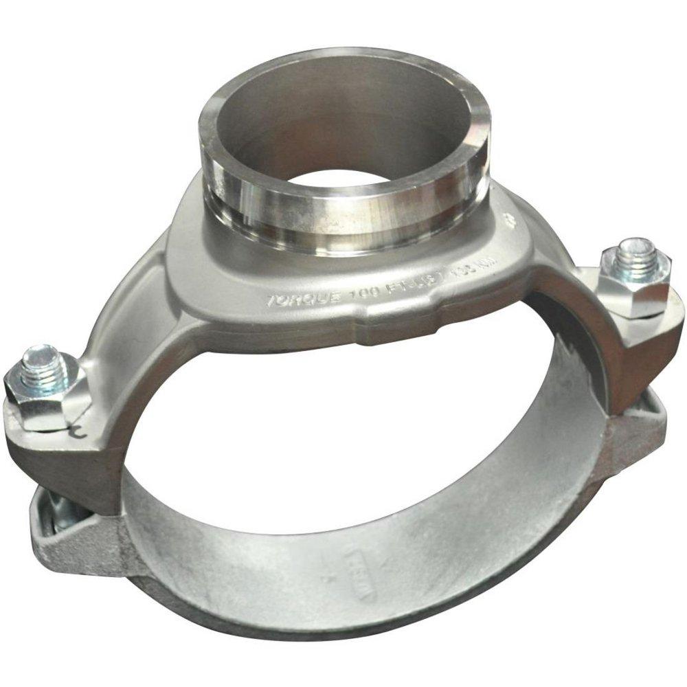 Victaulic 6 in. Grooved Stainless Steel Tee 