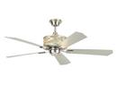 54 in. 68W 5-Blade Ceiling Fan with LED Light in Brushed Steel
