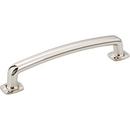 5-7/8 in. Forged Look Flat Bottom Pull in Polished Nickel