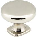 Jeffrey Alexander Polished Nickel 1-3/8 in. Forged Look Flat Bottom Cabinet Knob 