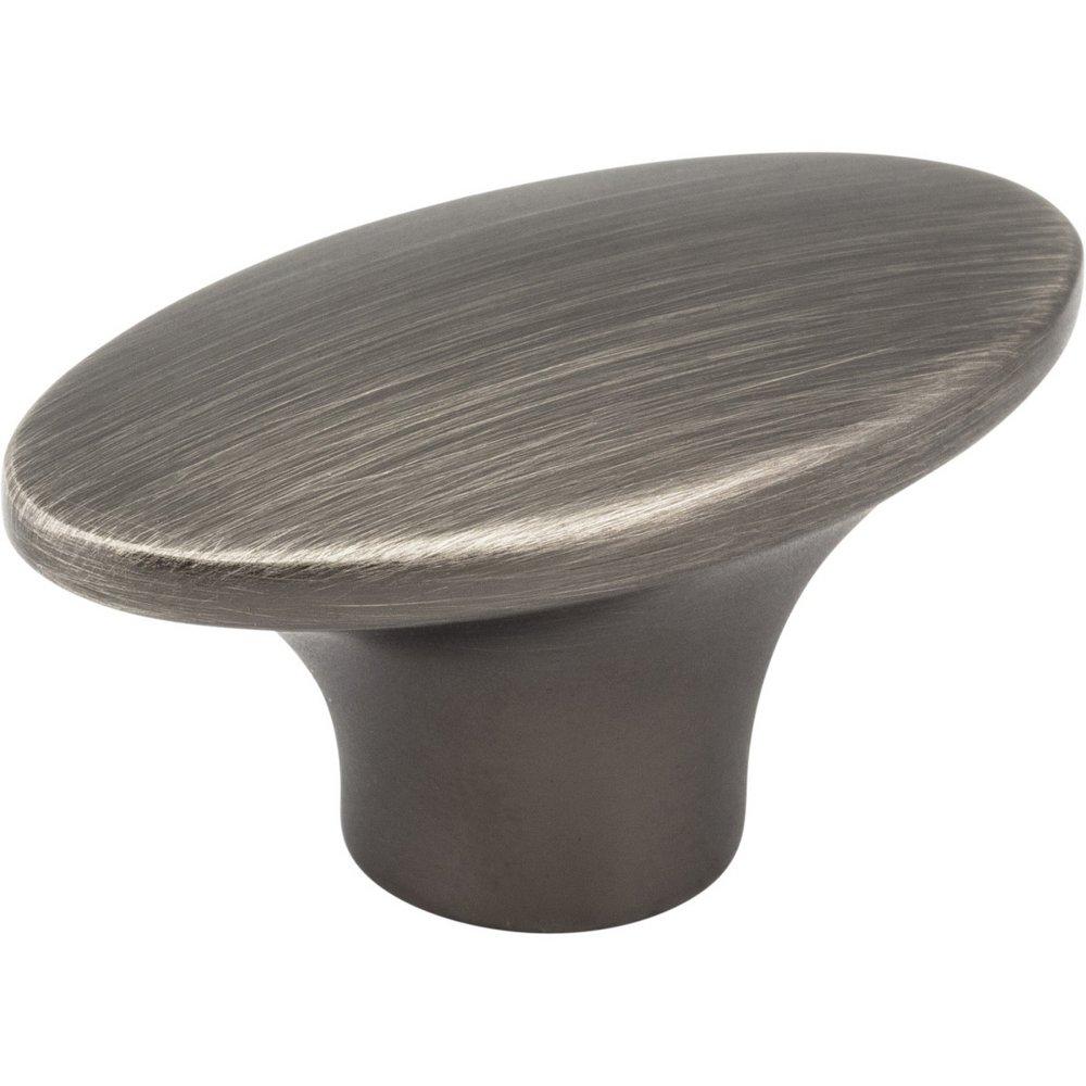 Hardware Resources Brushed Pewter 1-7/8 in. Cabinet Knob 