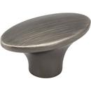 Hardware Resources Brushed Pewter 1-7/8 in. Cabinet Knob 