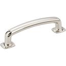 4-5/8 in. Forged Look Flat Bottom Cabinet Pull in Polished Nickel