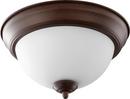 Quorum International Oiled Bronze 11-1/2 in. 2-Light 60W Ceiling Light 