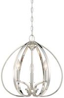 Minka Lavery Polished Nickel 60W 3-Light Incandescent Pendant 
