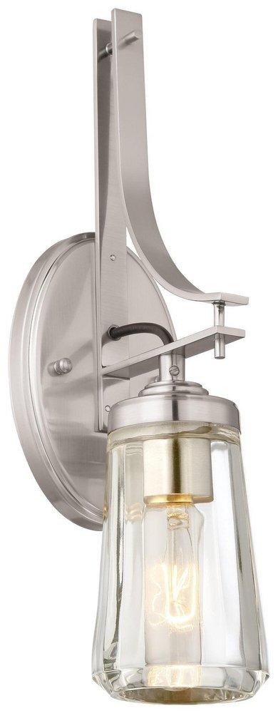 Minka Lavery Brushed Nickel 60W 1-Light Medium E-26 Incandescent Wall Sconce 
