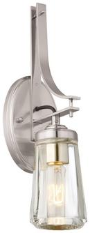 Minka Lavery Brushed Nickel 60W 1-Light Medium E-26 Incandescent Wall Sconce 